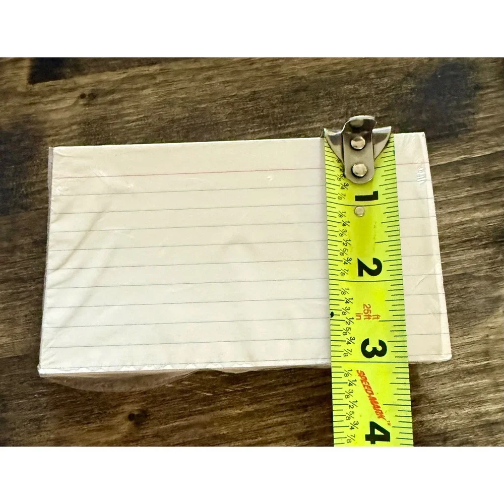 Unbranded ruled index